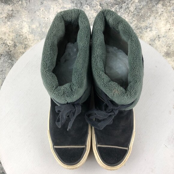 Converse Women's Size 6.5 Chuck Taylor All Star Andover High Black Suede Booties - Picture 4 of 16